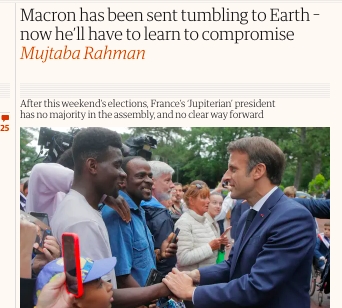 Jupiter-Macron visszazuhant a földre és most meg kell tanulnia kompromisszumot kötni