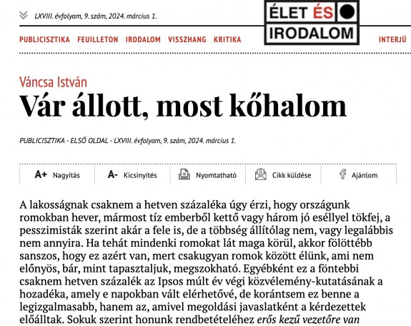 Vár állott, most kőhalom