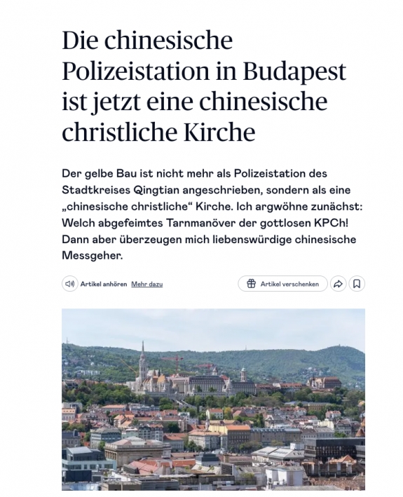 Kínai katolikus templom Budapesten