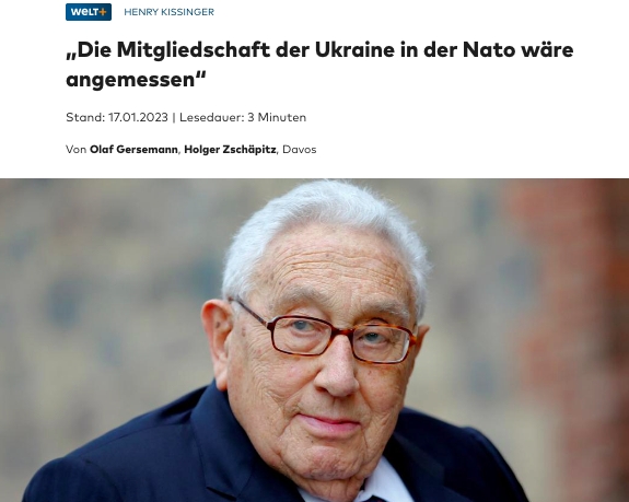 Kissinger: Helyénvaló volna, ha Ukrajnát bevennék a NATO-ba