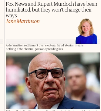 Fox News és gazdája, Rupert Murdoch a megaláztatás ellenére folytatni fogja a hazudozást