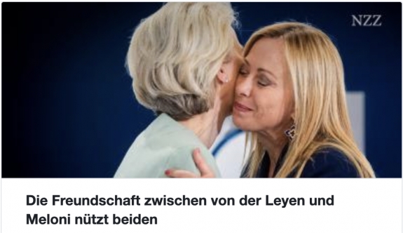 Egy csodálatos női barátság: Giorgia Meloni és Ursula von der Leyen