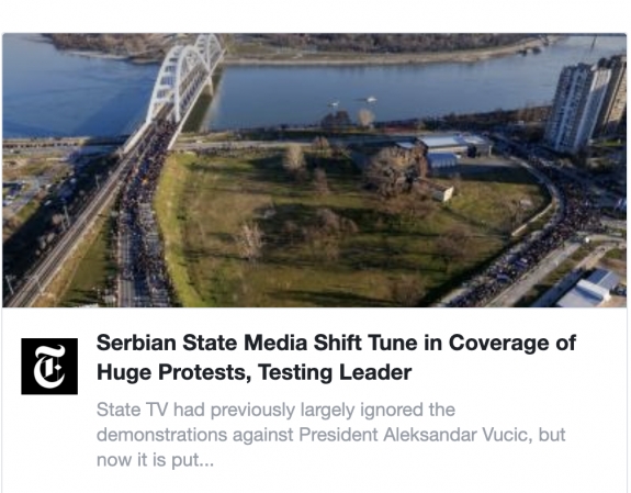 A szerb állami tévé váratlanul stratégiát váltott  