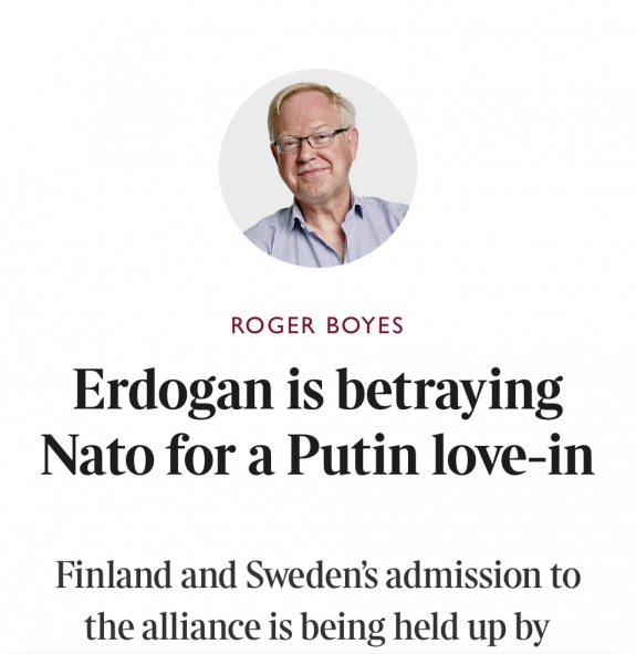 A török elnök elárulja a NATO-t, hogy ágyba bújjon Putyinnal