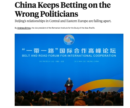 Kína téves politikusokra támaszkodik Kelet-Európában