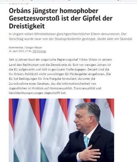 Orbán legújabb homofób törvénye a pimaszság csimborasszója
