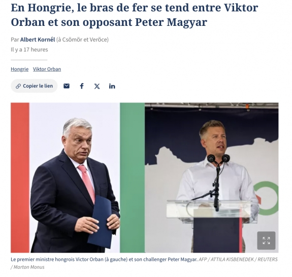 Feszült a patthelyzet Orbán Viktor és ellenfele, Magyar Péter között Magyarországon