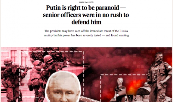 Putyinnak minden oka megvan rá, hogy paranoid legyen