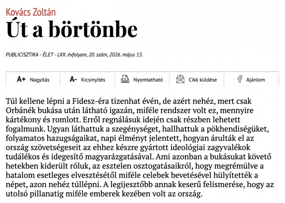 Út a börtönbe
