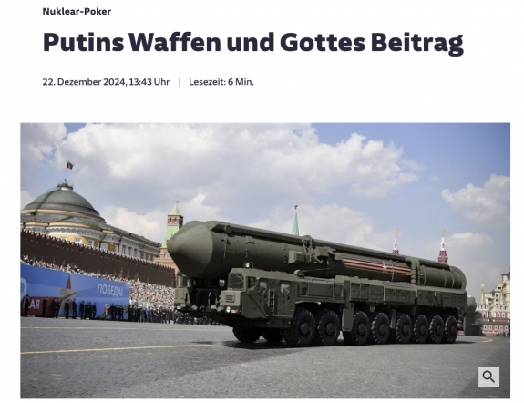 Putyin fegyverei és Isten hozzájárulása