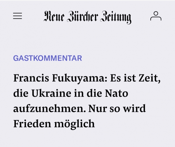 Itt az idő felvenni Ukrajnát a NATO-ba