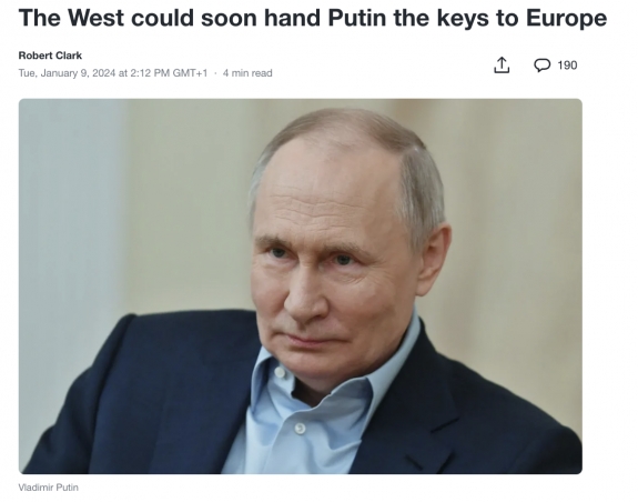 Ha így megy tovább, a Nyugat hamarosan átadhatja Putyinnak Európa kulcsait  
