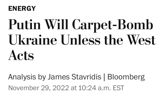 Putyin szőnyegbombázásba kezd, ha a nyugat nem lép