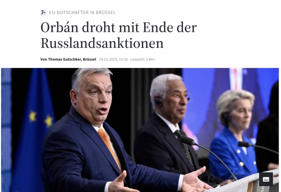 Orbán Viktor azzal fenyegetőzik, hogy megtorpedózza az orosz szankciókat 
