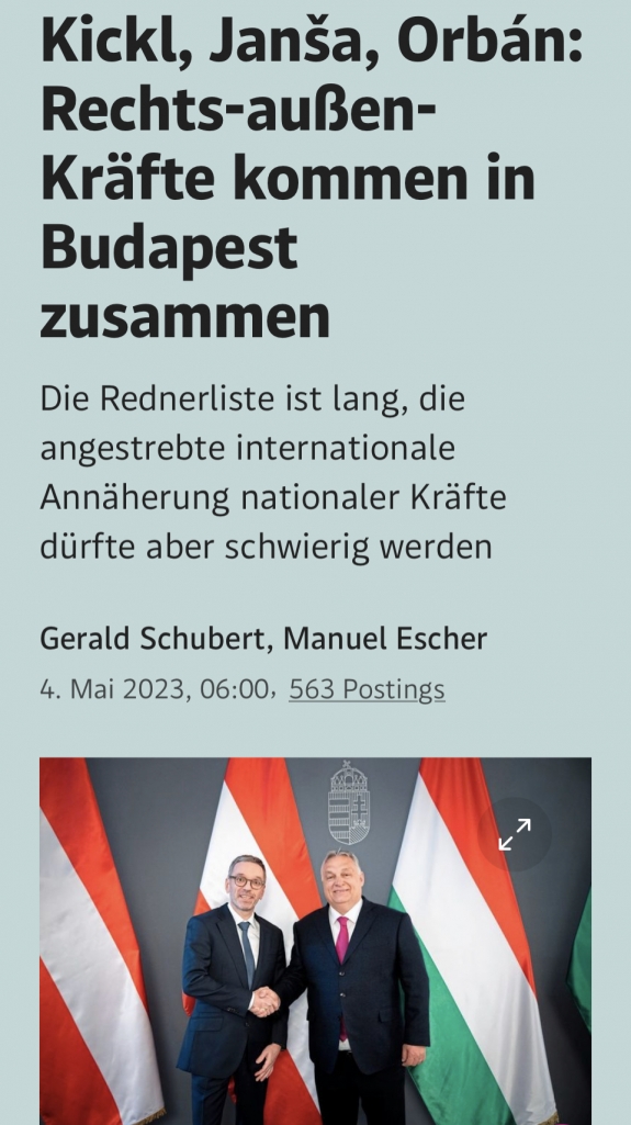 Kickl, Janša, Orbán – összejött a szélsőjobb Budapesten