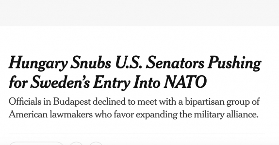 New York Times: Magyarország fityiszt mutatott az Egyesült Államoknak