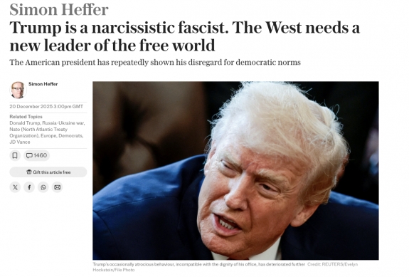 Trump egy nárcisztikus fasiszta. A Nyugatnak szüksége van egy új vezetőre a szabad világban