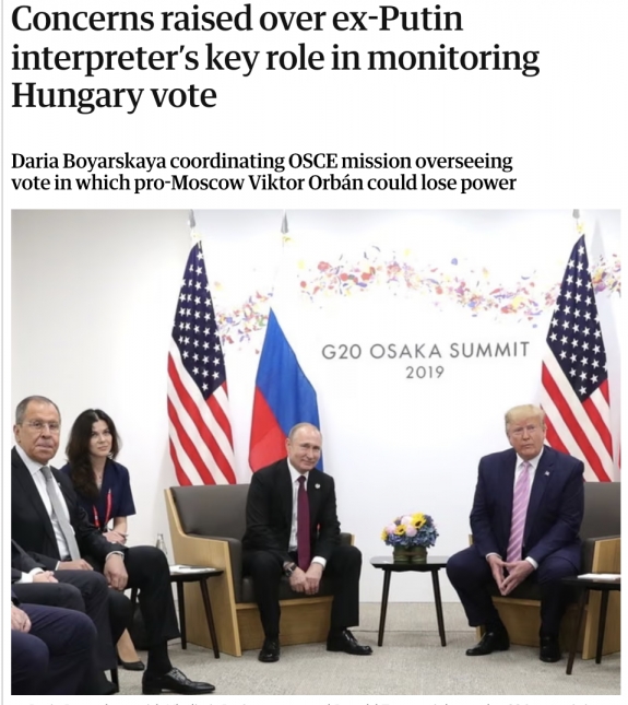 Putyin volt tolmácsa felügyeli a magyar választásokat?