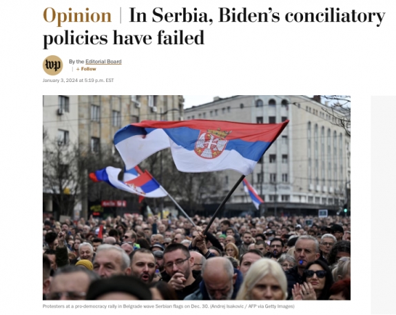 Szerbiában kudarcot vallott Biden békítő politikája