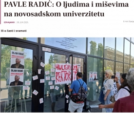 PAVLE RADIĆ: Emberekről és egerekről az újvidéki egyetemen  