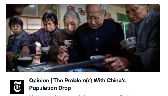 Mi a gond a kínai lakosság csökkenésével