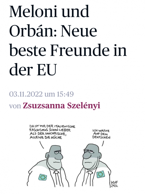 Mára egymás legjobb barátja lett az EU-ban Giorgia Meloni és Orbán Viktor