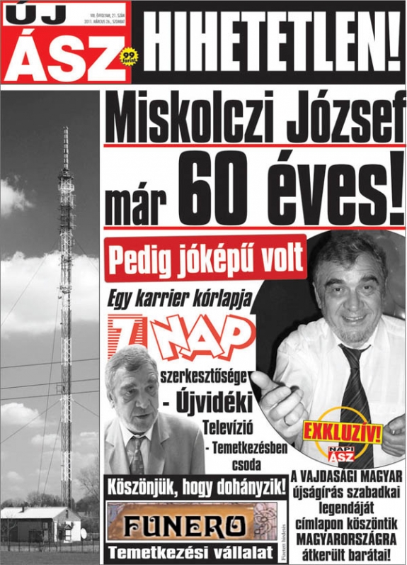 Miskolczi József már 60 éves!