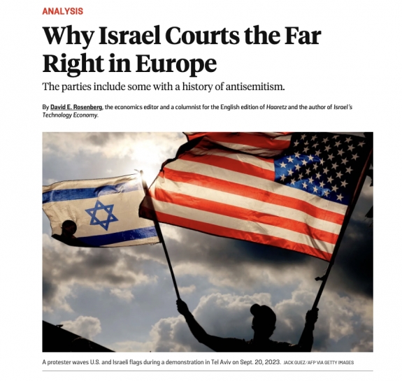 Izrael mostanában udvarol az európai szélsőjobb pártoknak  