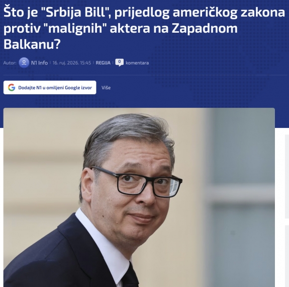 Mi az a „Szerbia-törvény”, az amerikai törvényjavaslat a Nyugat-Balkán „káros” szereplői ellen?