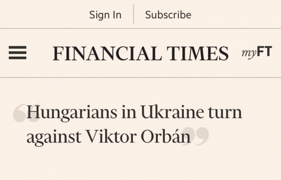 Az ukrajnai magyarok Orbán ellen fordulnak