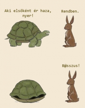 Aki elsőként ér haza, nyer!