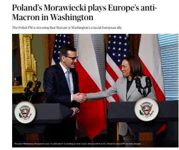 Morawiecki az anti-Macron