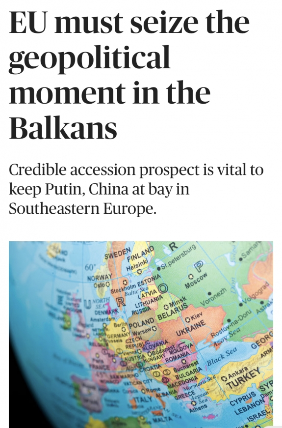 Az EU-nak meg kell ragadnia a geopolitikai pillanatot a Nyugat-Balkánon