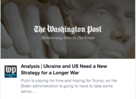 Ukrajnának és az USA-nak is új stratégiát kell kidolgoznia