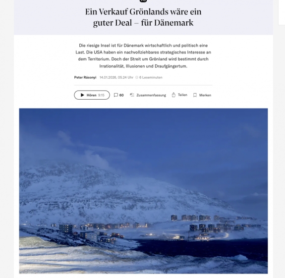 Grönland eladása jó üzlet lenne – Dánia számára