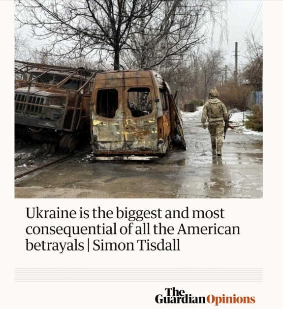 Ukrajna a legnagyobb és legsúlyosabb amerikai árulás