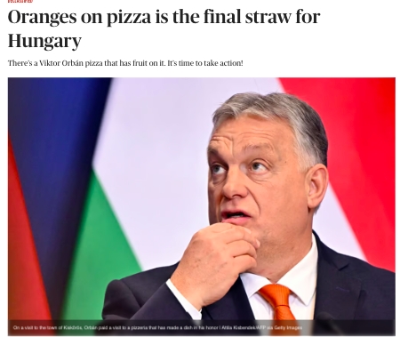 Ki hallott már olyat, hogy narancsszeleteket tesznek a pizzára?!