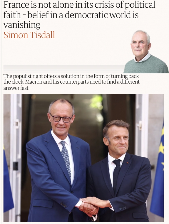 Nem csupán Franciaországot érte utol a politikai hit válsága, általában esik szét a bizalom a demokratikus világ iránt