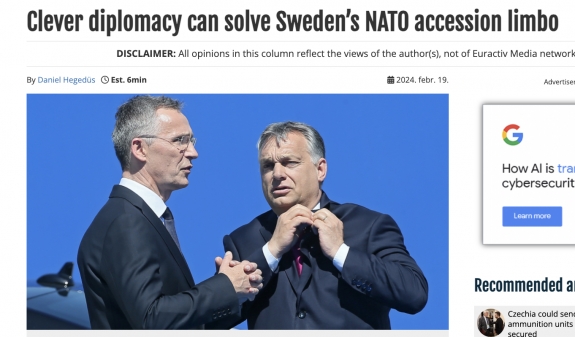 Egy ügyes diplomáciai húzással meg lehet kerülni Orbán akadékoskodását 