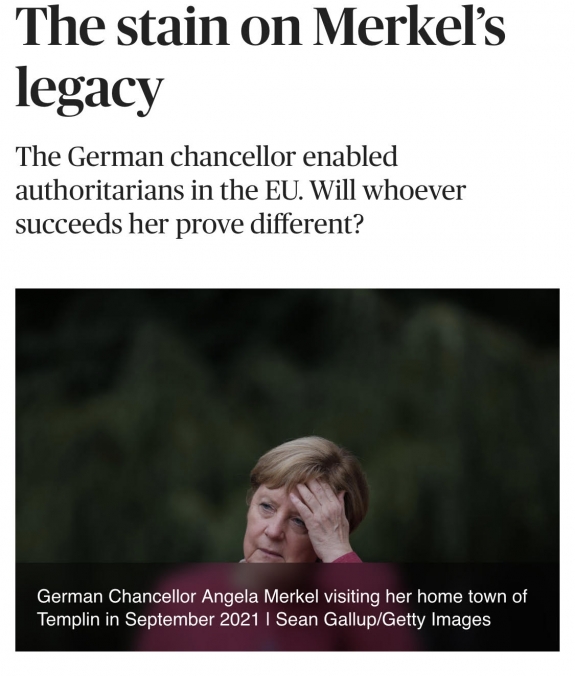 Szégyenfolt Merkel politikai örökségén