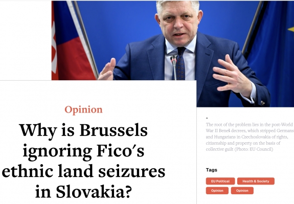 Miért huny szemet Brüsszel afölött, hogy Fico etnikai kisebbségiektől vesz el földeket a Benes-dekrétumokra hivatkozva?