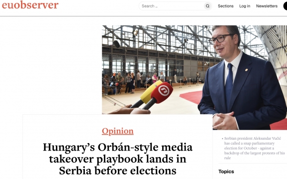 Orbán-féle médiabefolyásolási recept Magyarország után a választások előtt Szerbiában is megjelenik