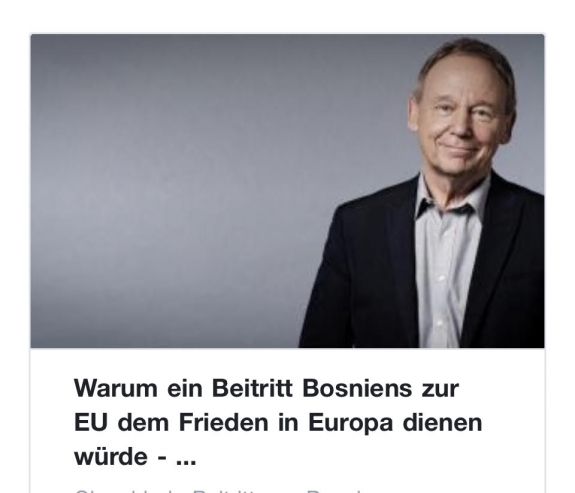 Bosznia felvétele Európa békéjét szolgálná