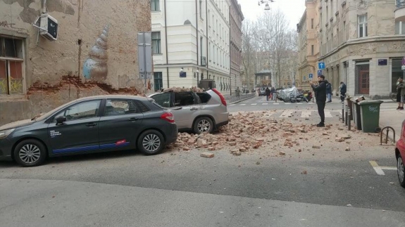 Földrengés Zágrábban