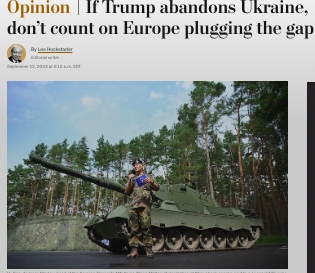 Európa nem fogja betölteni az űrt, ha Trump hátat fordít Ukrajnának