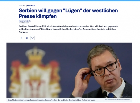 Szerbia harcolni akar a nyugati sajtó „hazugságai” ellen